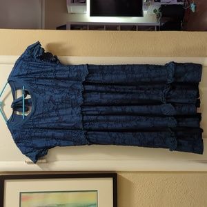 Anthropologie blue dress